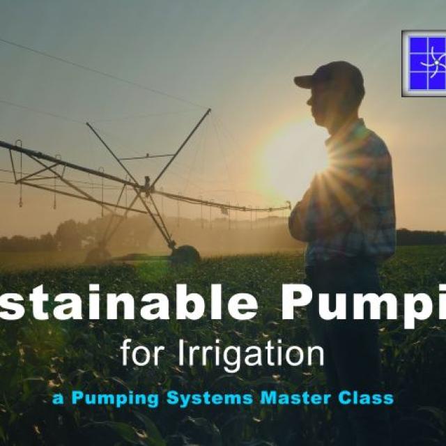 Formation en ligne sur le pompage durable pour l’irrigation 
